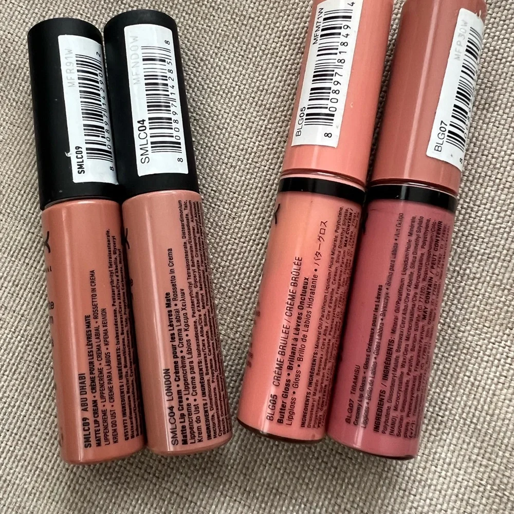 NYX Soft Matte Lip Creams & NYX Butter Glosses